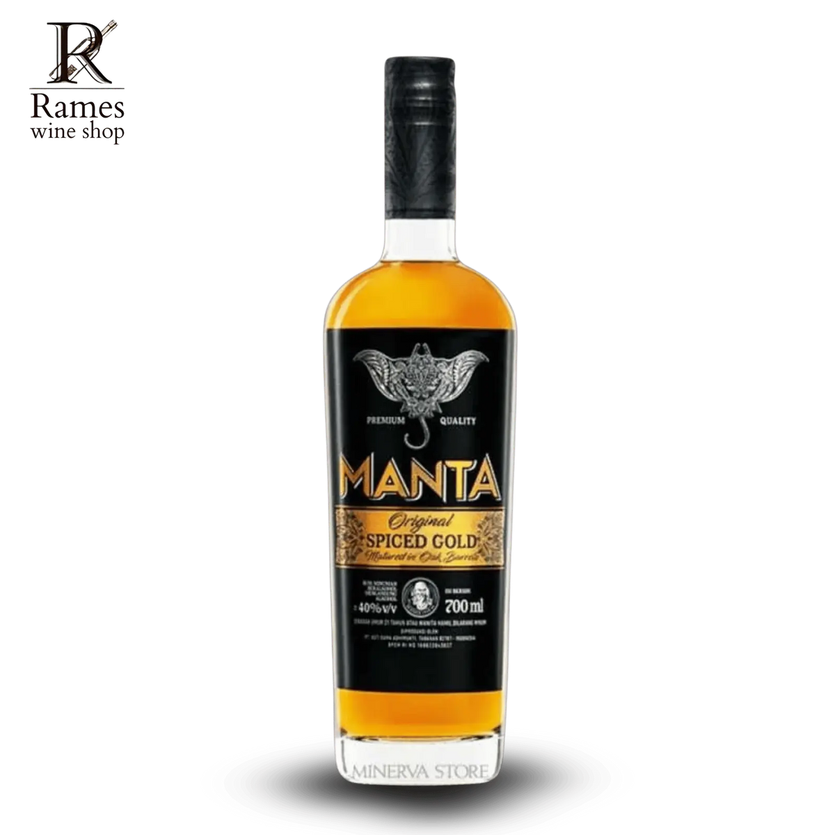 MANTA Spiced Gold Rum 700ml - Indonesia - Rames Wine Shop