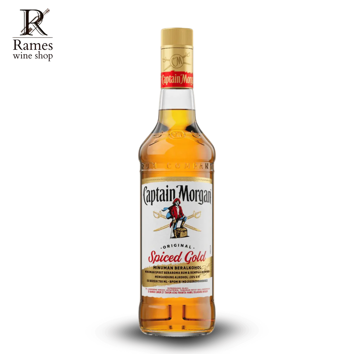 CAPTAIN MORGAN Spiced Gold Rum 750ml - Indonesia - Rames Wine Shop