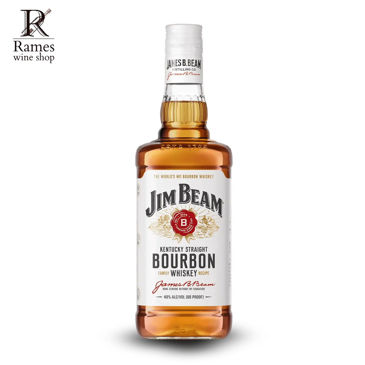 JIM BEAM White Whisky 750ml - USA - Rames Wine Shop
