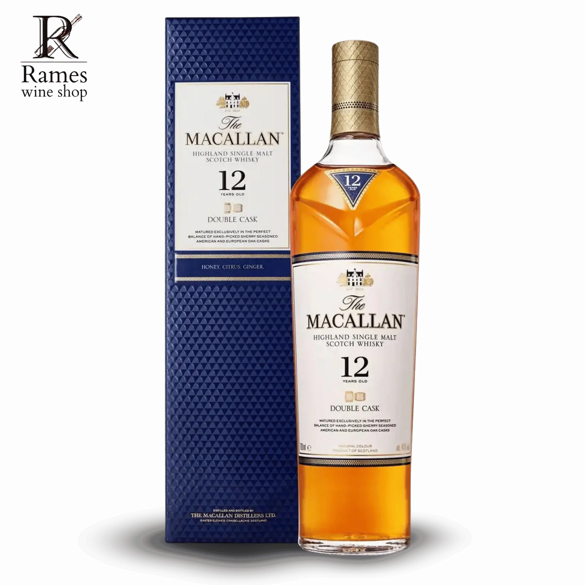 MACALLAN 12 YO Double Cask Scotch Whisky 700ml - Scotland - Rames Wine Shop