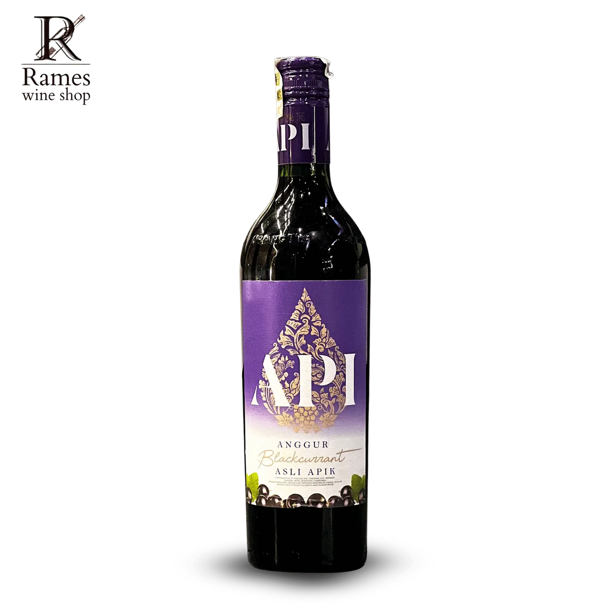 API Anggur Blackcurrant 620ml - Indonesia - Rames Wine Shop