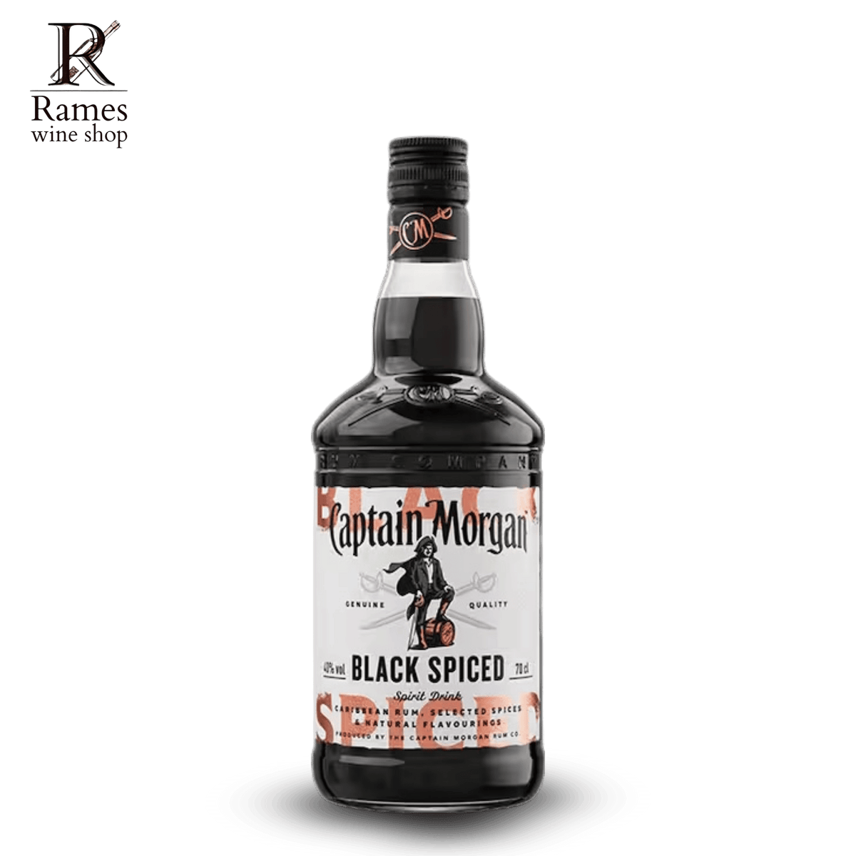 CAPTAIN MORGAN Black Spiced 700ml - Indonesia - Rames Wine Shop