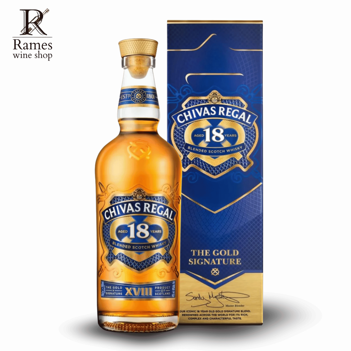 CHIVAS REGAL 18 YO Scotch Whisky 700ml - Scotland - Rames Wine Shop