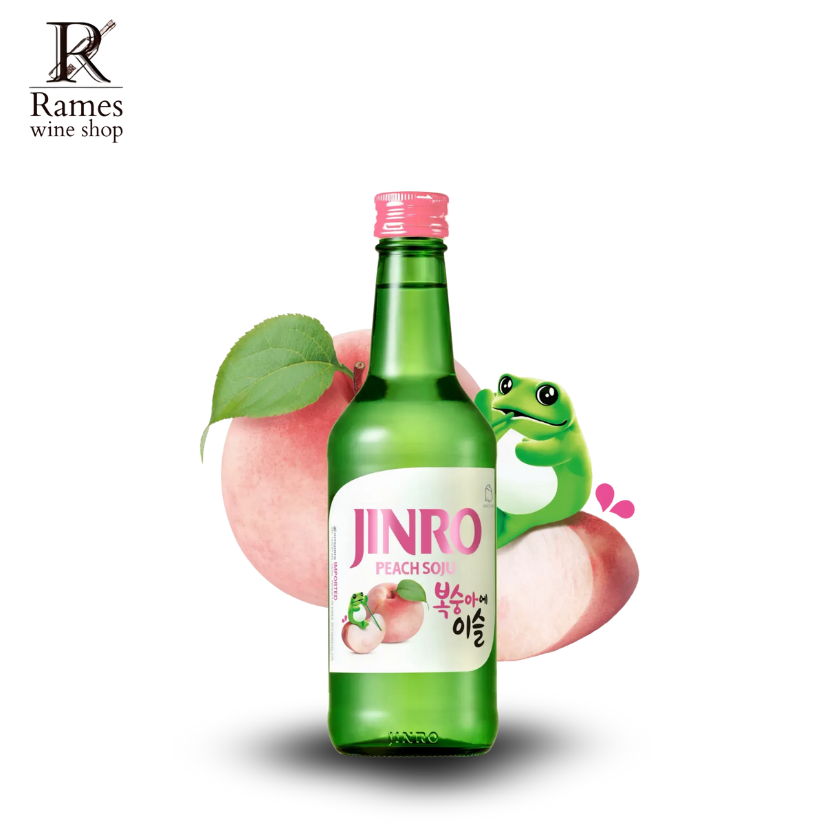 JINRO Peach Soju 360ml - South Korea - Rames Wine Shop