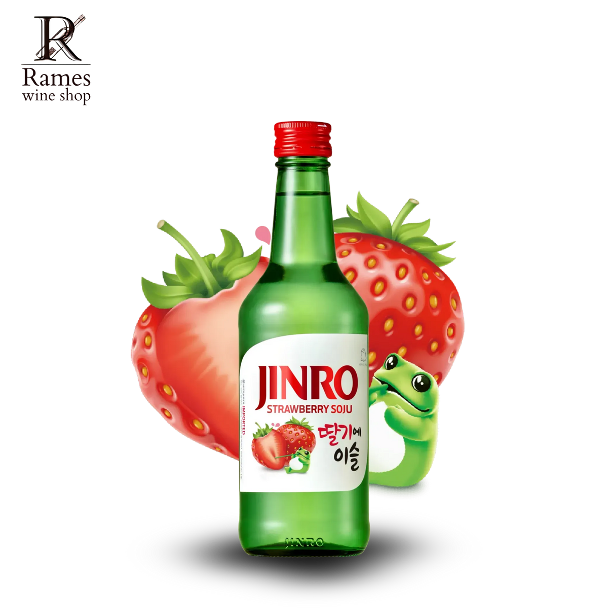 JINRO Strawberry Soju 360ml - South Korea - Rames Wine Shop