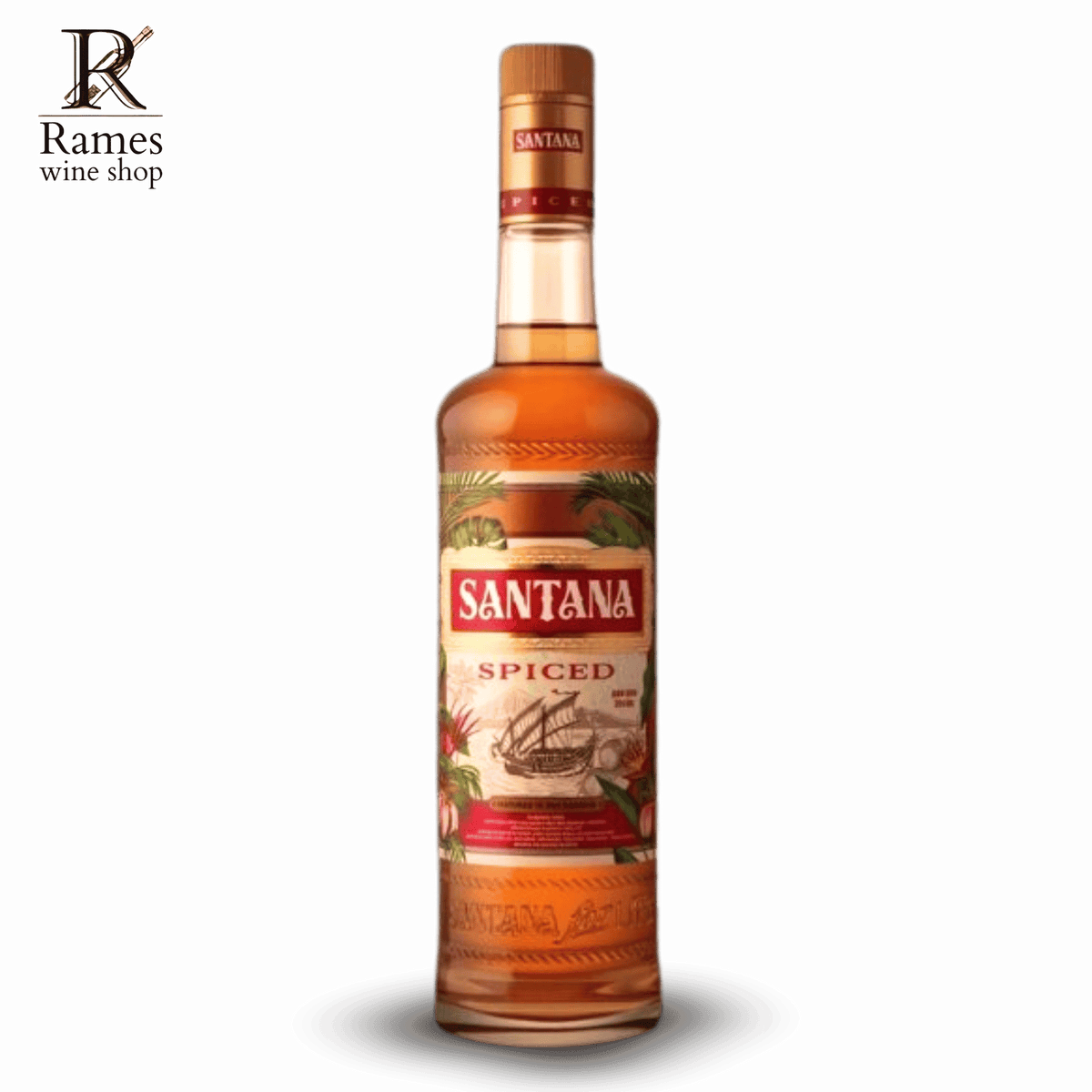 SANTANA Spiced Rum 750ml - Indonesia - Rames Wine Shop